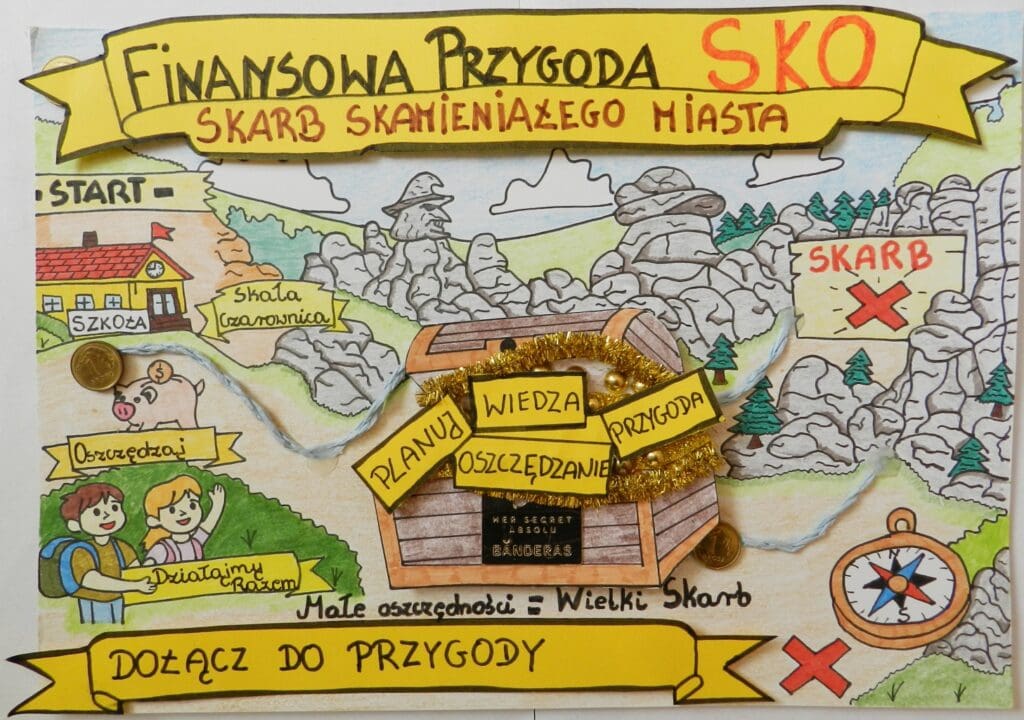 Konkurs dla Dzieci – członków Szkolnych Kas Oszczędnościowych: „Finansowa przygoda z SKO - przygotuj zaproszenie na wycieczkę w ciekawe miejsce w Twojej okolicy” - Wyróżnienie - Kacper Haraf