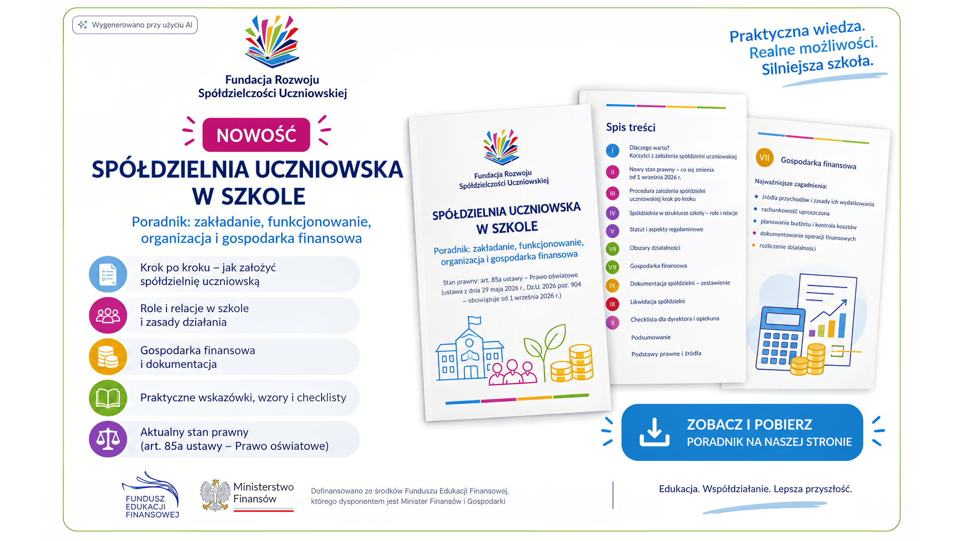 Nowy poradnik dla spółdzielni uczniowskich
